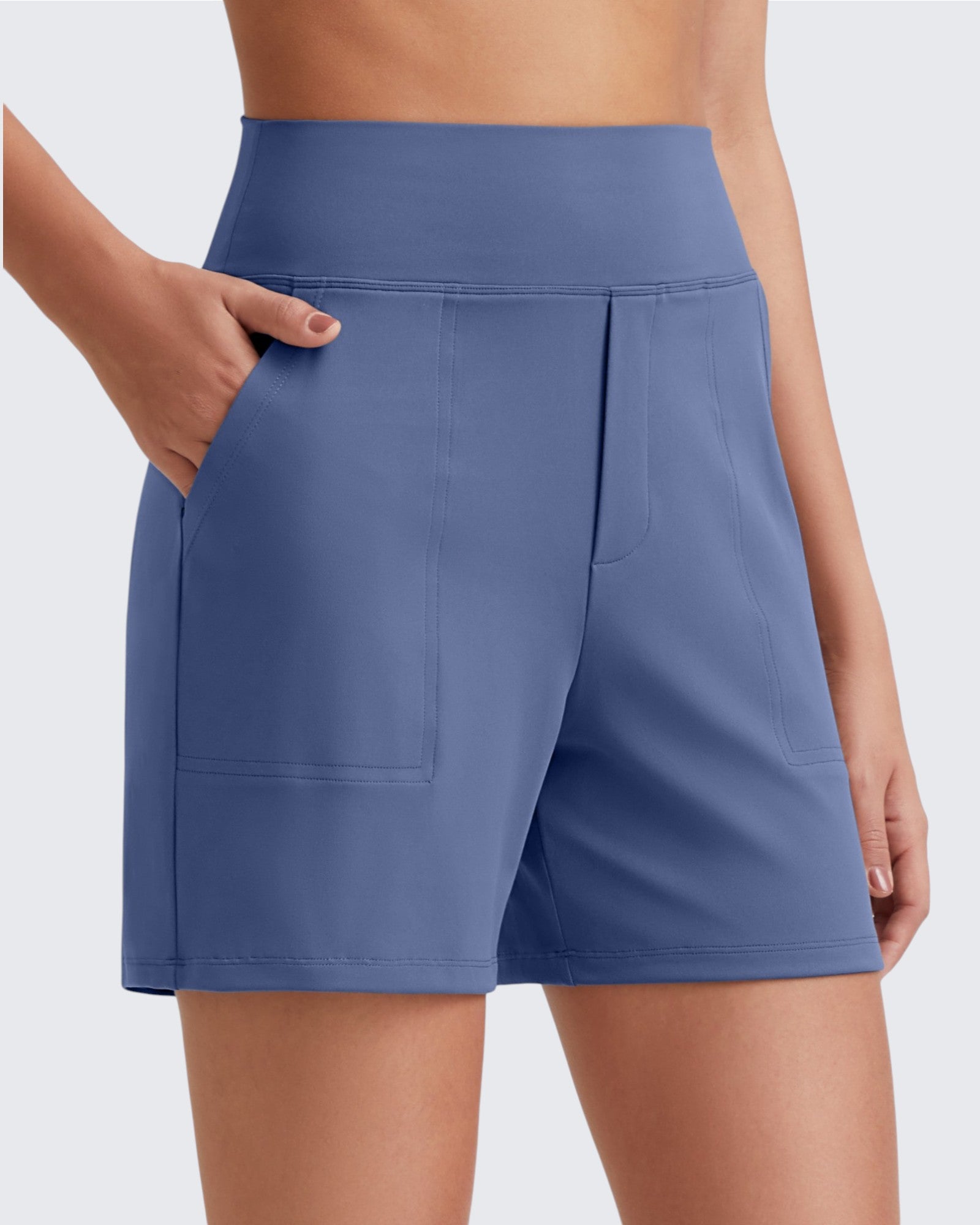 EverGoing High-Waist Burmuda Athletic Shorts 5'' - G4Free