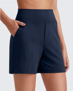 EverGoing High-Waist Burmuda Athletic Shorts 5'' - G4Free