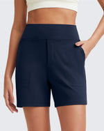 EverGoing High-Waist Burmuda Athletic Shorts 5'' - G4Free