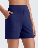 EverGoing High-Waist Burmuda Athletic Shorts 5'' - G4Free