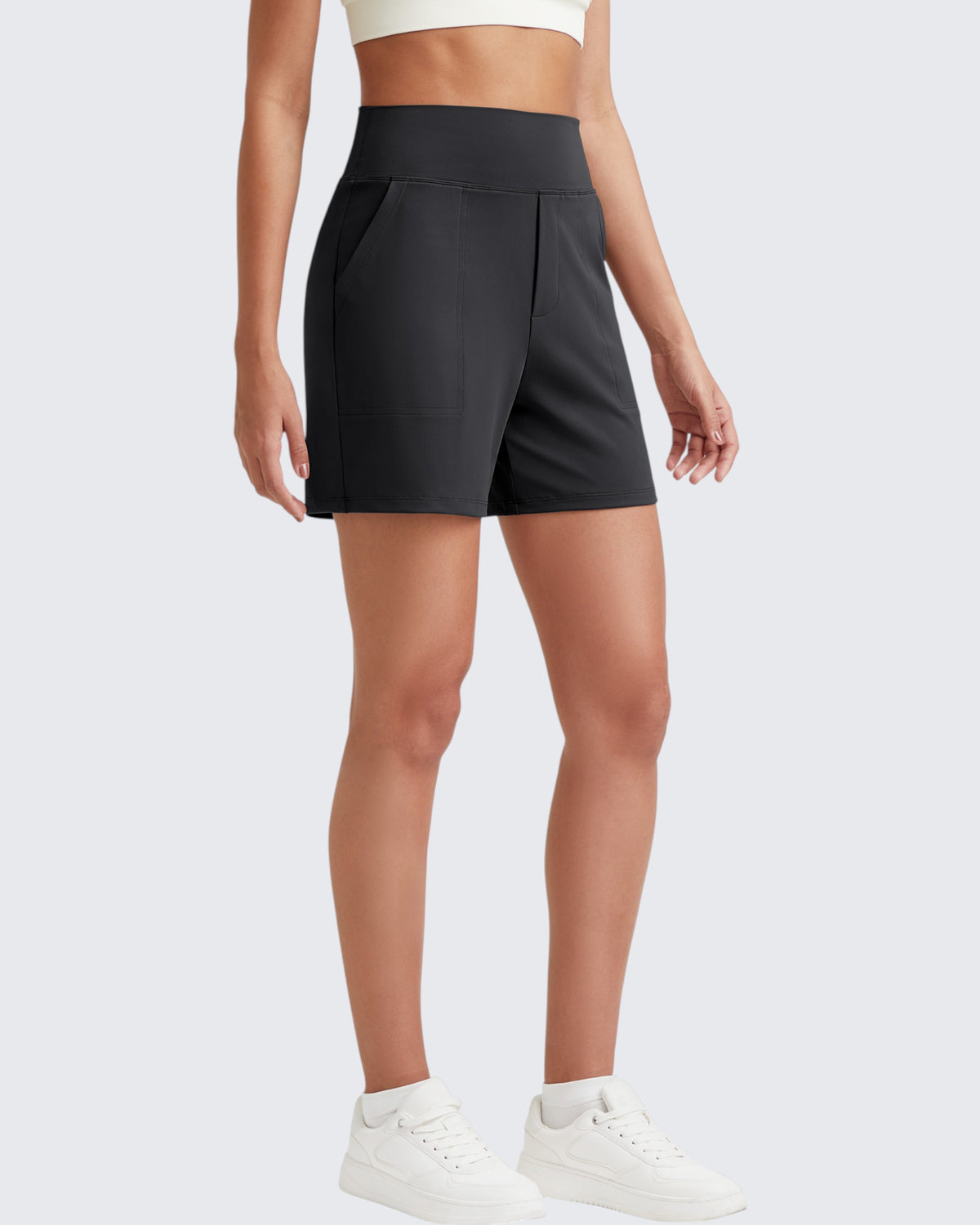 EverGoing High-Waist Burmuda Athletic Shorts 5'' - G4Free