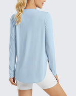 G4Free Activewear Scoop Neck UV Sun Workout Long Sleeve