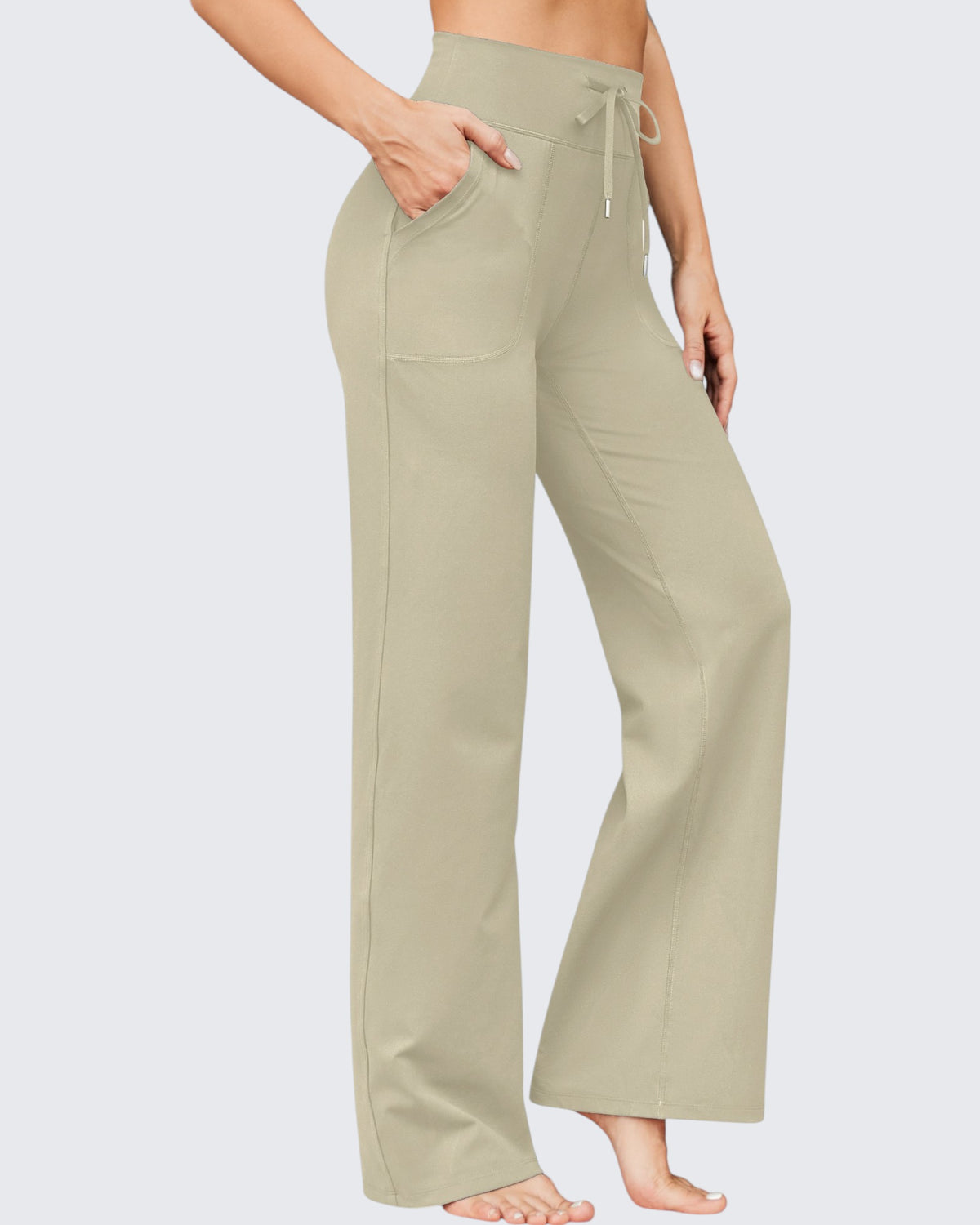 EverGoing Business Casual High-Waist Wide Leg Pants Petite - G4Free