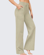 EverGoing Business Casual High-Waist Wide Leg Pants Petite - G4Free