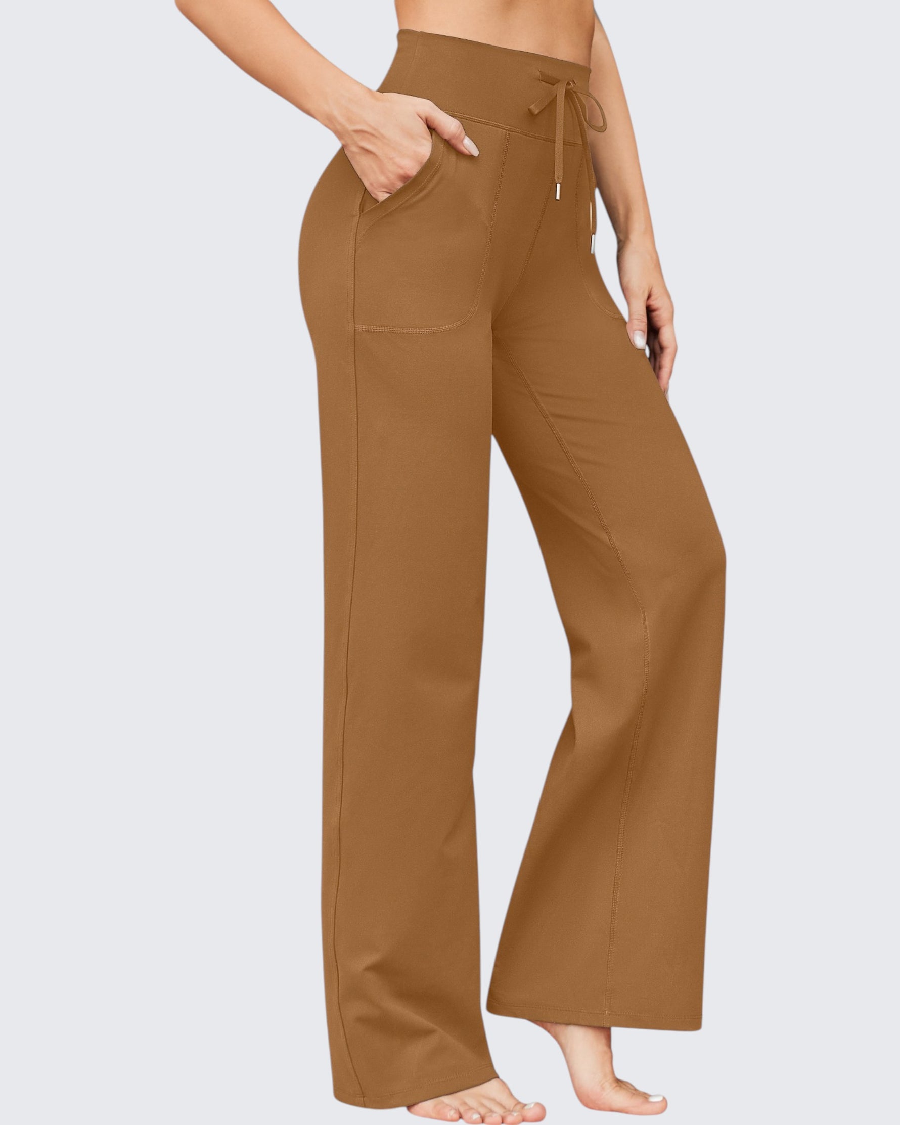 EverGoing Business Casual High-Waist Wide Leg Pants Petite - G4Free