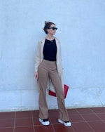 Fleece Lined High-Waist Work Flare Pants - G4Free