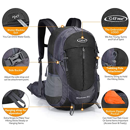G4Free - G4Free 35L Outdoor Sports Travel Daypack with Rain Cover -D02V647A