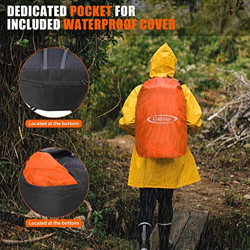 G4Free - G4Free 35L Outdoor Sports Travel Daypack with Rain Cover -D02V647A