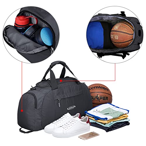 G4Free - G4Free 40L 3-Way Duffle Bag Backpack Gym Bag -D01V084A