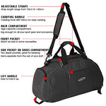 G4Free - G4Free 40L 3-Way Duffle Bag Backpack Gym Bag -D01V084A