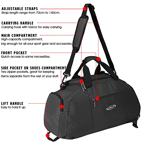 G4Free - G4Free 40L 3-Way Duffle Bag Backpack Gym Bag -D01V084A