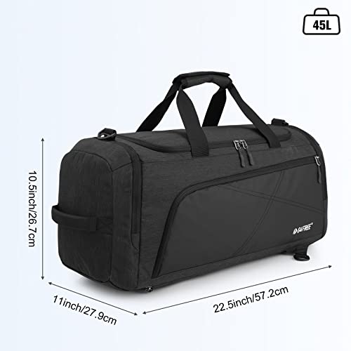 G4Free - G4Free 45L 3-Way Duffle Backpack with Wet Pocket & Shoes Compartment -TN22B071A