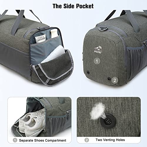 G4Free - G4Free 45L 3-Way Duffle Backpack with Wet Pocket & Shoes Compartment -TN22B071A
