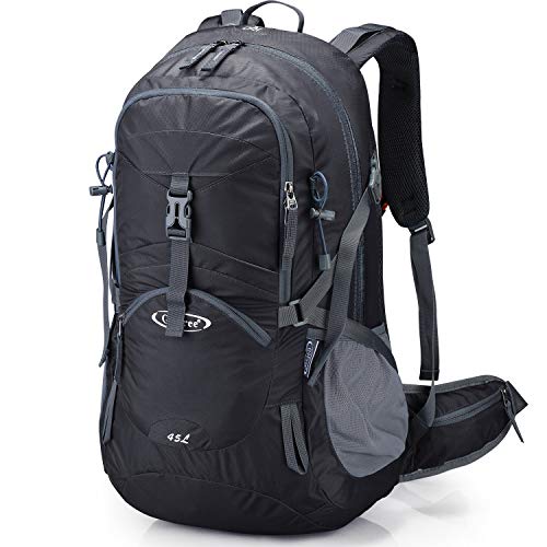 G4Free - G4Free 45L Waterproof Hiking Travel Backpack with Rain Cover -D02V648A