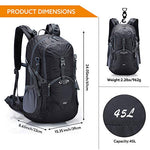 G4Free - G4Free 45L Waterproof Hiking Travel Backpack with Rain Cover -D02V648A
