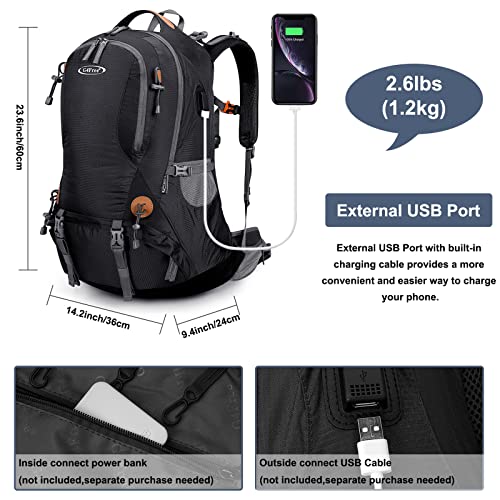 G4Free - G4Free 50L Hiking Backpack with Rain Cover for Men Women -D01V031A