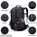 G4Free - G4Free 50L Hiking Backpack with Rain Cover for Men Women -D01V031A