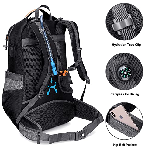G4Free - G4Free 50L Hiking Backpack with Rain Cover for Men Women -D01V031A