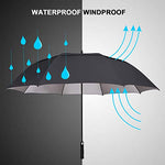 G4Free - G4Free 54/62/68 Inch UV Protection Auto Open Double Canopy Sun Rain Umbrella -D02V686A