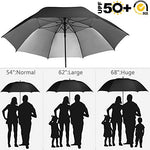 G4Free - G4Free 54/62/68 Inch UV Protection Auto Open Double Canopy Sun Rain Umbrella -D02V686A