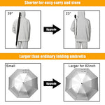 G4Free - G4Free 62 Inch Portable UV Protection Automatic Big Sun Umbrella -D02V737A