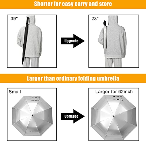 G4Free - G4Free 62 Inch Portable UV Protection Automatic Big Sun Umbrella -D02V737A