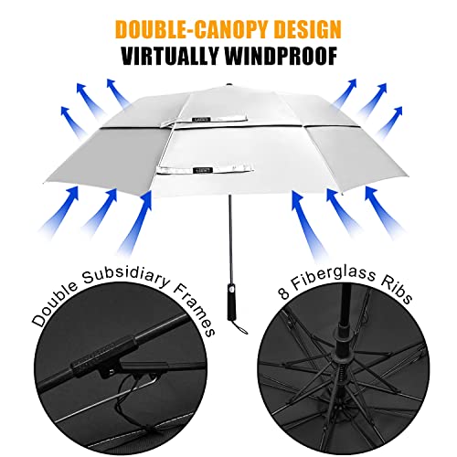 G4Free - G4Free 62 Inch Portable UV Protection Automatic Big Sun Umbrella -D02V737A
