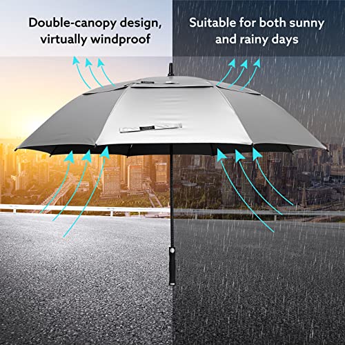 G4Free - G4Free 68 Arc Vented UV Auto Extra Large Windproof Golf/Beach  Umbrellas -D02V731A