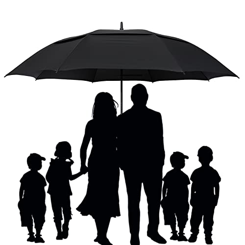 G4Free - G4Free 72 Inch Huge Double Canopy Vented Windproof Stick Umbrellas -D02V716A