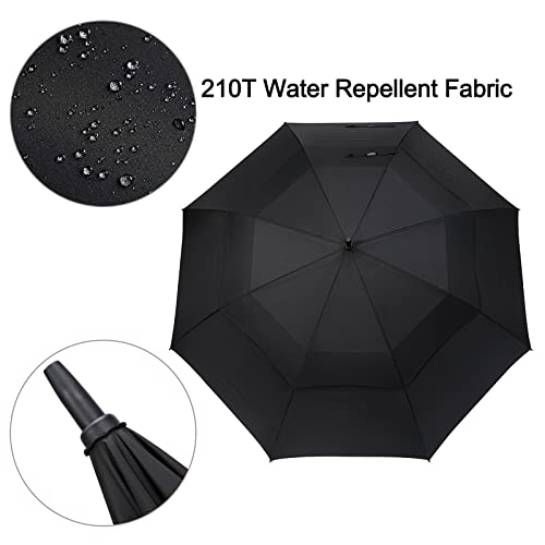G4Free - G4Free 72 Inch Huge Double Canopy Vented Windproof Stick Umbrellas -D02V716A