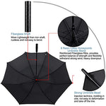 G4Free - G4Free 72 Inch Huge Double Canopy Vented Windproof Stick Umbrellas -D02V716A
