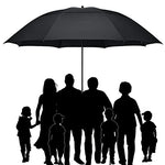 G4Free - G4Free 80 Inch 6.6 Ft Double Canopy Vented Windproof Stick Family Umbrella -TN21A013A