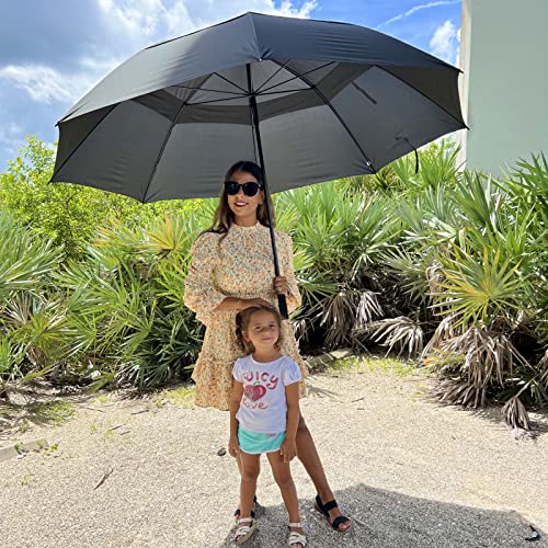 G4Free - G4Free 80 Inch 6.6 Ft Double Canopy Vented Windproof Stick Family Umbrella -TN21A013A
