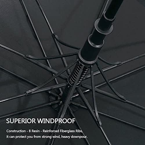 G4Free - G4Free Automatic Open Golf Umbrella Double Canopy Vented Stick Umbrellas -TN22A051A