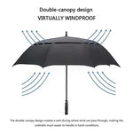 G4Free - G4Free Automatic Open Golf Umbrella Double Canopy Vented Stick Umbrellas -TN22A051A