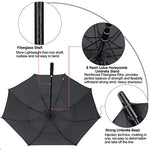 G4Free - G4Free Automatic Open Golf Umbrella Double Canopy Vented Stick Umbrellas -TN22A051A