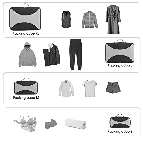 G4Free - G4Free Packing Cubes 6pcs Travel Accessories Organizers Travel Packing Bags -D10V005A