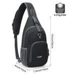 G4Free - G4Free RFID Sling Bag for Hiking Outdoor -TN22B091A