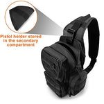 G4Free - G4Free Tactical EDC Sling Bag Pack with Pistol Holster -D02V666B
