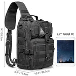 G4Free - G4Free Tactical Sling Backpack Big Molle EDC Assault Range Bag Pack Military Style for Concealed Carry -D02V676A