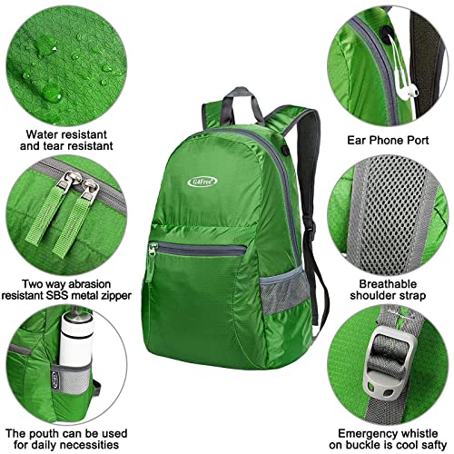 G4Free - Lightweight Packable 20L Waterproof Hiking Backpack -D04V650A