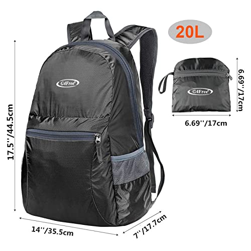 G4Free - Lightweight Packable 20L Waterproof Hiking Backpack -D04V650A