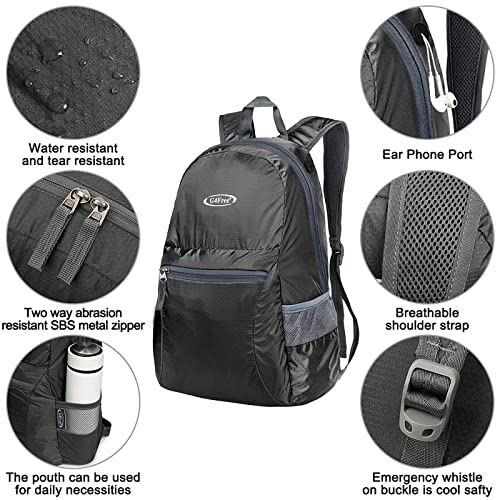G4Free - Lightweight Packable 20L Waterproof Hiking Backpack -D04V650A