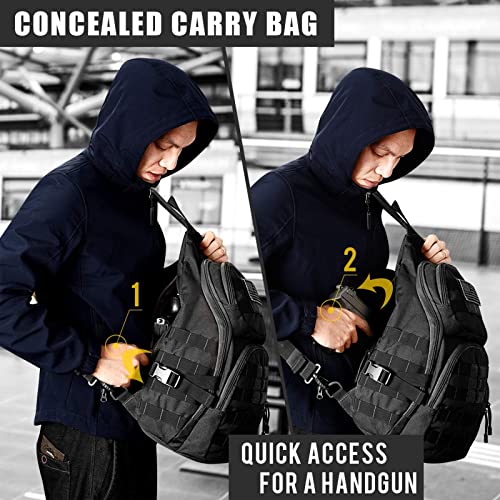 G4Free - Tactical CCW Sling Bag for Men with Holster -D02V760D